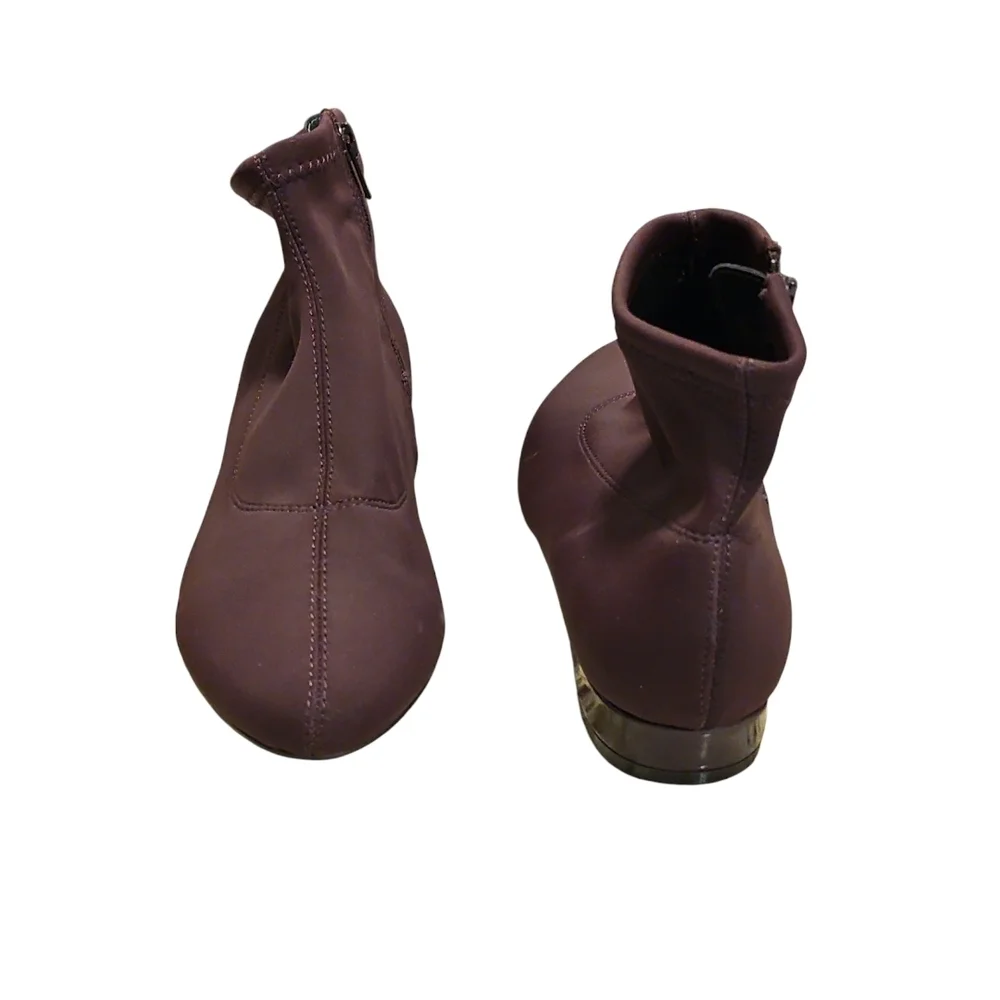 Bata Burgundy Ankle Boots